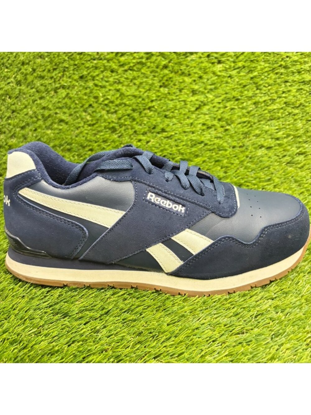 Reebok Classic Harman Mens Size 11E Blue White Composite Toe Safety Work Shoes